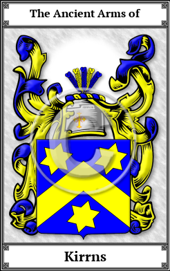 Kirrns Family Crest Download (JPG) Book Plated - 300 DPI