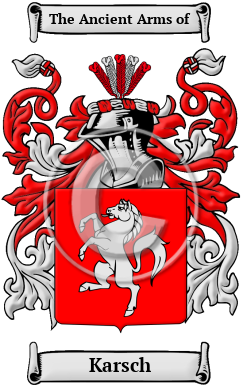 Karsch Family Crest/Coat of Arms