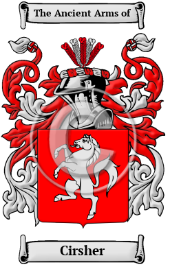 Cirsher Family Crest/Coat of Arms