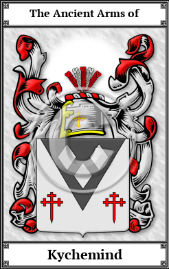 Kychemind Family Crest Download (JPG) Book Plated - 300 DPI