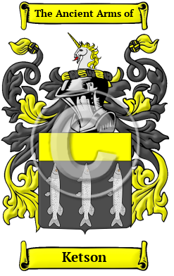 Ketson Family Crest/Coat of Arms