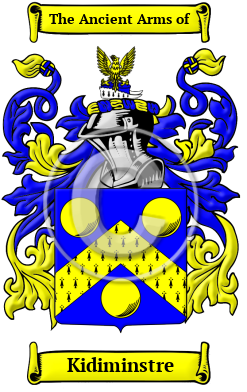 Kidiminstre Family Crest/Coat of Arms