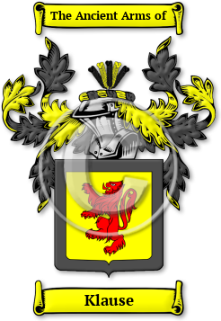 Klause Family Crest Download (jpg) Legacy Series - 150 DPI