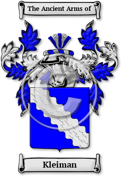 Kleiman Family Crest Download (jpg) Legacy Series - 150 DPI