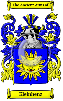 Kleinhenz Family Crest/Coat of Arms