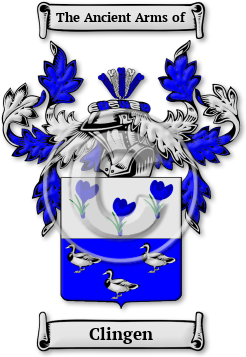 Clingen Family Crest Download (jpg) Legacy Series - 150 DPI