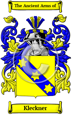 Kleckner Family Crest/Coat of Arms