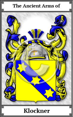 Klockner Family Crest Download (JPG)  Book Plated - 150 DPI