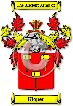 Kloper Family Crest Download (jpg) Legacy Series - 150 DPI