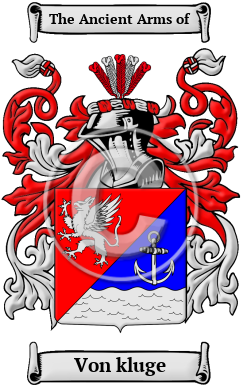 Von kluge Family Crest/Coat of Arms