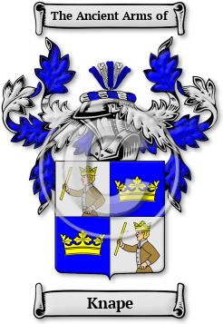 Knape Family Crest Download (jpg) Legacy Series - 150 DPI