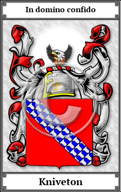 Kniveton Family Crest Download (JPG)  Book Plated - 150 DPI