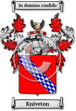 Kniveton Family Crest Download (jpg) Legacy Series - 150 DPI