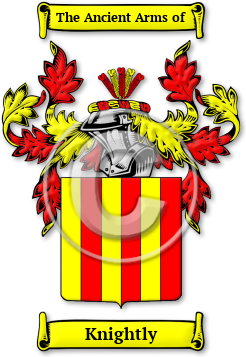 Knightly Family Crest Download (jpg) Legacy Series - 150 DPI