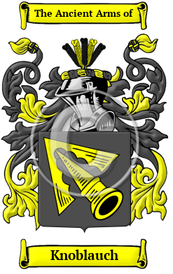 Knoblauch Family Crest/Coat of Arms
