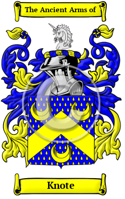 Knote Family Crest/Coat of Arms