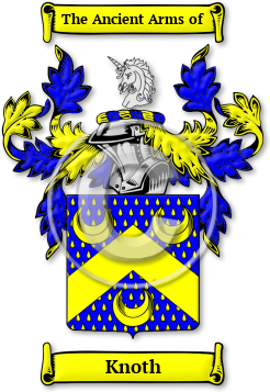 Knoth Family Crest Download (jpg) Legacy Series - 150 DPI