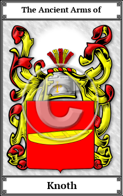 Knoth Family Crest Download (JPG) Book Plated - 600 DPI