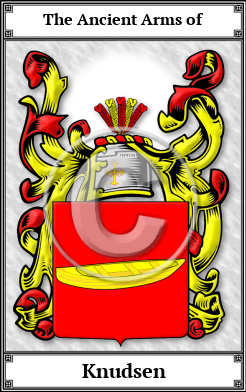 Knudsen Family Crest Download (JPG)  Book Plated - 150 DPI