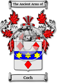 Coch Family Crest Download (jpg) Legacy Series - 150 DPI