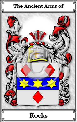 Kocks Family Crest Download (JPG)  Book Plated - 150 DPI