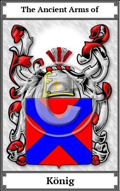König Family Crest Download (JPG)  Book Plated - 150 DPI