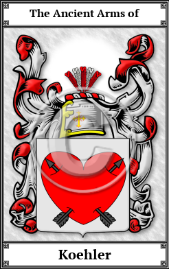 Koehler Family Crest Download (JPG)  Book Plated - 150 DPI
