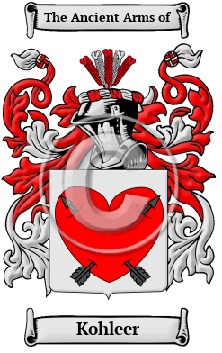 Kohleer Family Crest/Coat of Arms