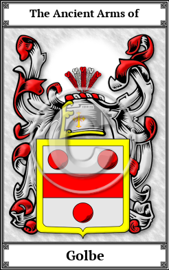 Golbe Family Crest Download (JPG) Book Plated - 600 DPI