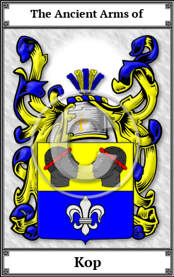 Kop Family Crest Download (JPG)  Book Plated - 150 DPI