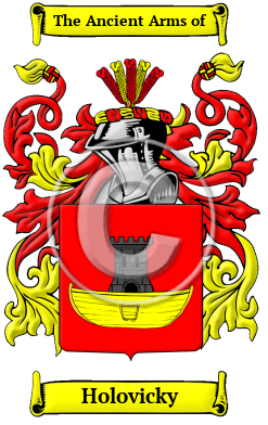 Holovicky Family Crest/Coat of Arms