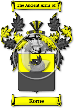 Korne Family Crest Download (jpg) Legacy Series - 150 DPI