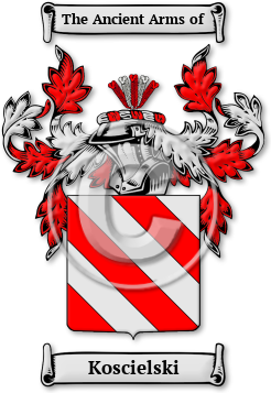 Koscielski Family Crest Download (jpg) Legacy Series - 150 DPI