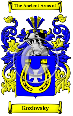 Kozlovsky Family Crest/Coat of Arms