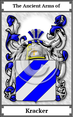 Kracker Family Crest Download (JPG)  Book Plated - 150 DPI