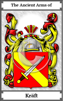 Kräft Family Crest Download (JPG) Book Plated - 600 DPI