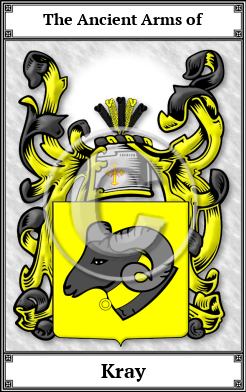 Kray Family Crest Download (JPG) Book Plated - 600 DPI