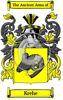 Krehe Family Crest/Coat of Arms
