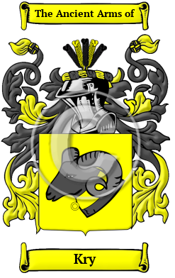 Kry Family Crest/Coat of Arms