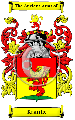 Krantz Family Crest/Coat of Arms