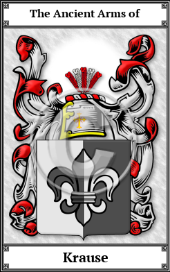 Krause Family Crest Download (JPG)  Book Plated - 150 DPI