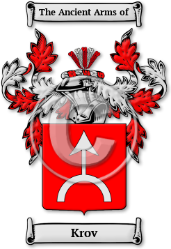 Krov Family Crest Download (jpg) Legacy Series - 150 DPI
