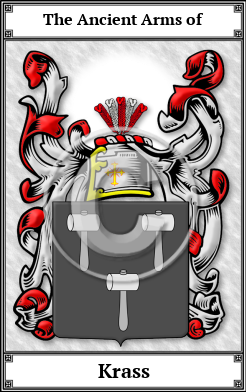 Krass Family Crest Download (JPG)  Book Plated - 150 DPI