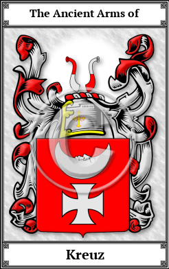 Kreuz Family Crest Download (JPG)  Book Plated - 150 DPI