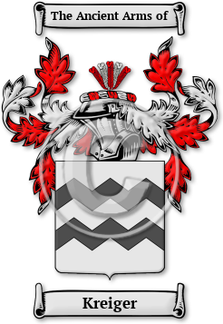 Kreiger Family Crest Download (JPG) Legacy Series - 600 DPI