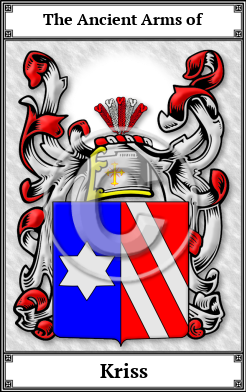 Kriss Family Crest Download (JPG)  Book Plated - 150 DPI