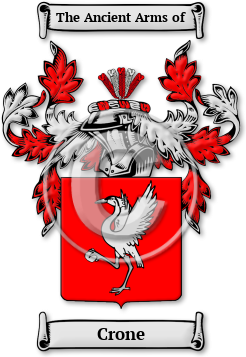 Crone Family Crest Download (jpg) Legacy Series - 150 DPI