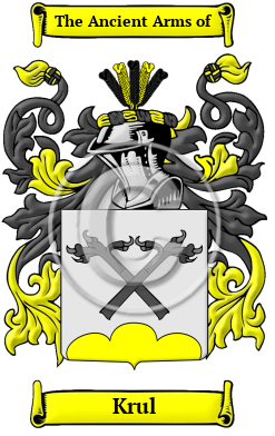 Krul Family Crest/Coat of Arms