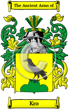 Kro Family Crest/Coat of Arms