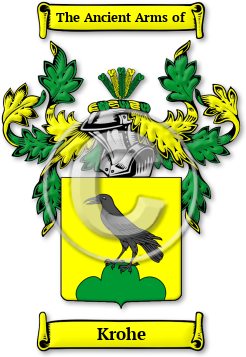 Krohe Family Crest Download (JPG) Legacy Series - 600 DPI